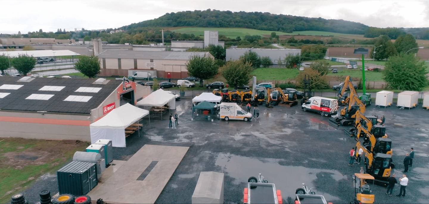 Photo de drône de l'entreprise Bémat Distribution